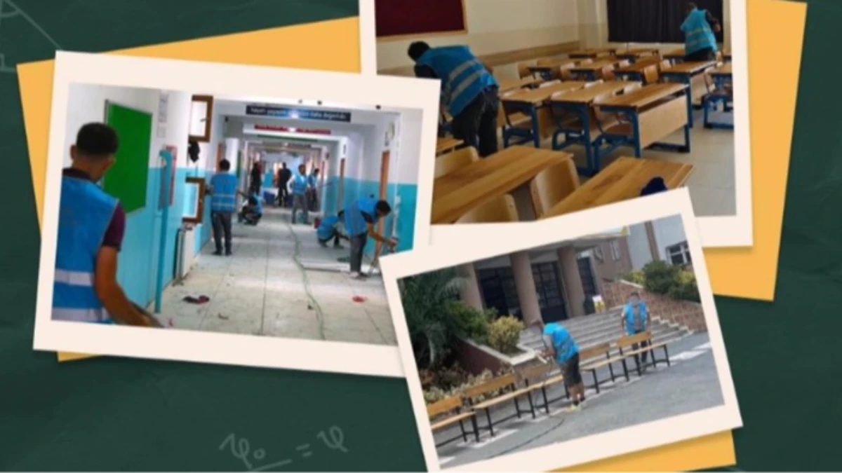 Denetimli serbestlik yükümlüleri 1534 okulun bakım ve onarımını yaptı Denetimli serbestlik yükümlüleri 1534 okulun bakım ve onarımını yaptı