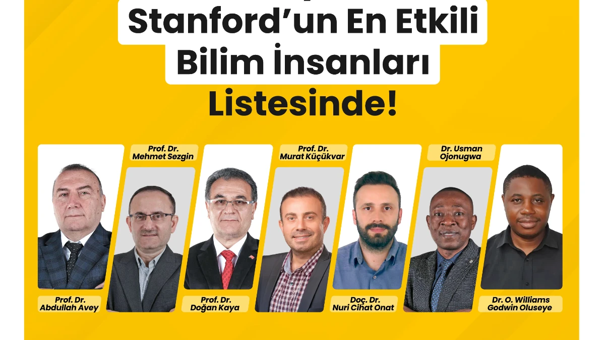 Dünyanın en etkili bilim insanları listesine girdiler Dünyanın en etkili bilim insanları listesine girdiler