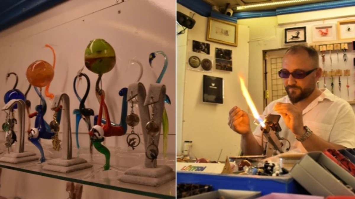 Eskişehirli sanatçı camı nefesiyle eşsiz sanat eserlerine dönüştürüyor Eskişehirli sanatçı camı nefesiyle eşsiz sanat eserlerine dönüştürüyor