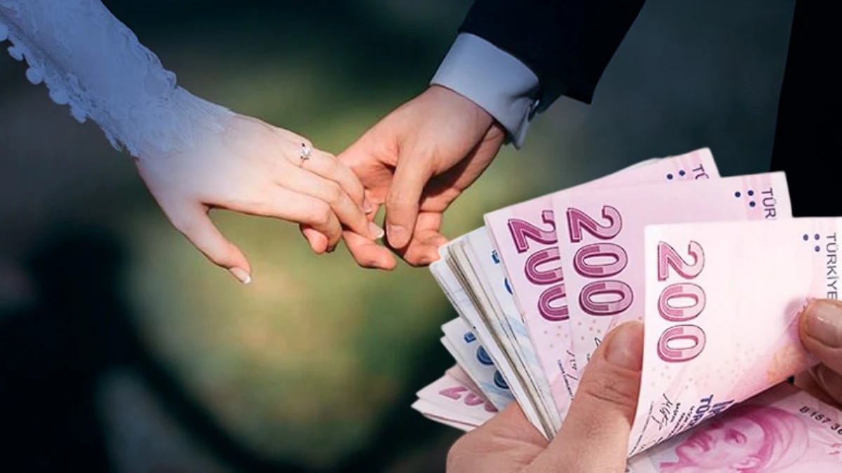 Evlilik yolundaki gençlere destek: 1 milyar 52 milyon lira ödeme