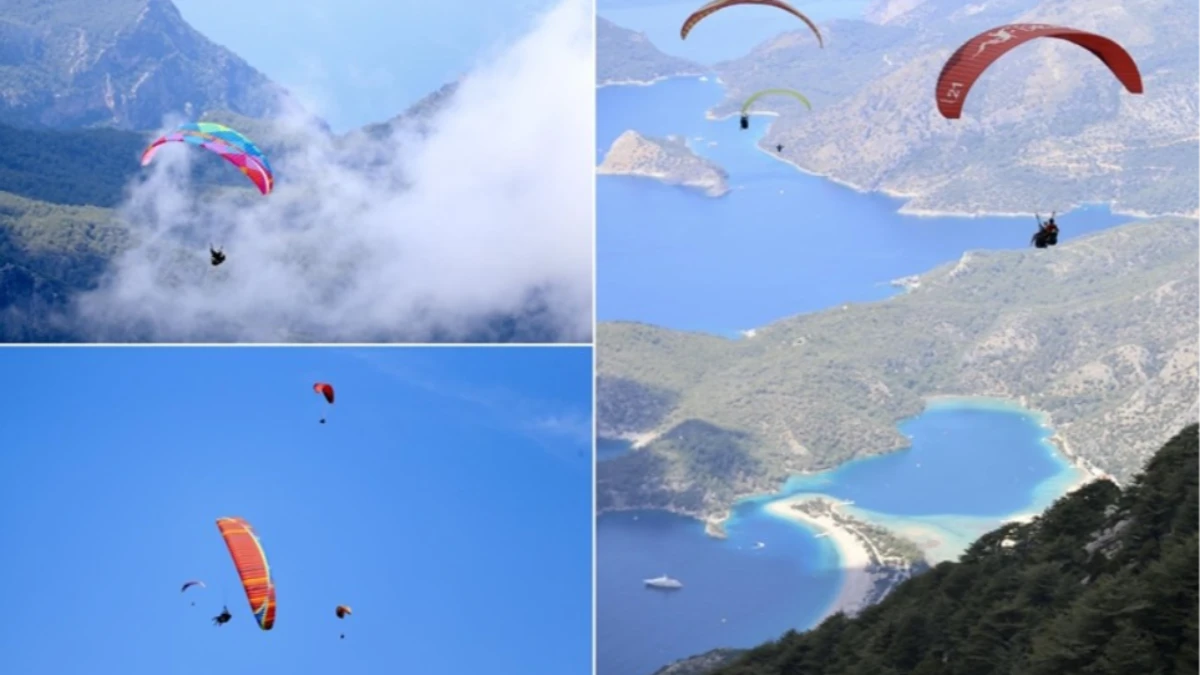 Fethiye'deki Babadağ, yamaç paraşütü tutkunlarını ağırlıyor Fethiye'deki Babadağ, yamaç paraşütü tutkunlarını ağırlıyor