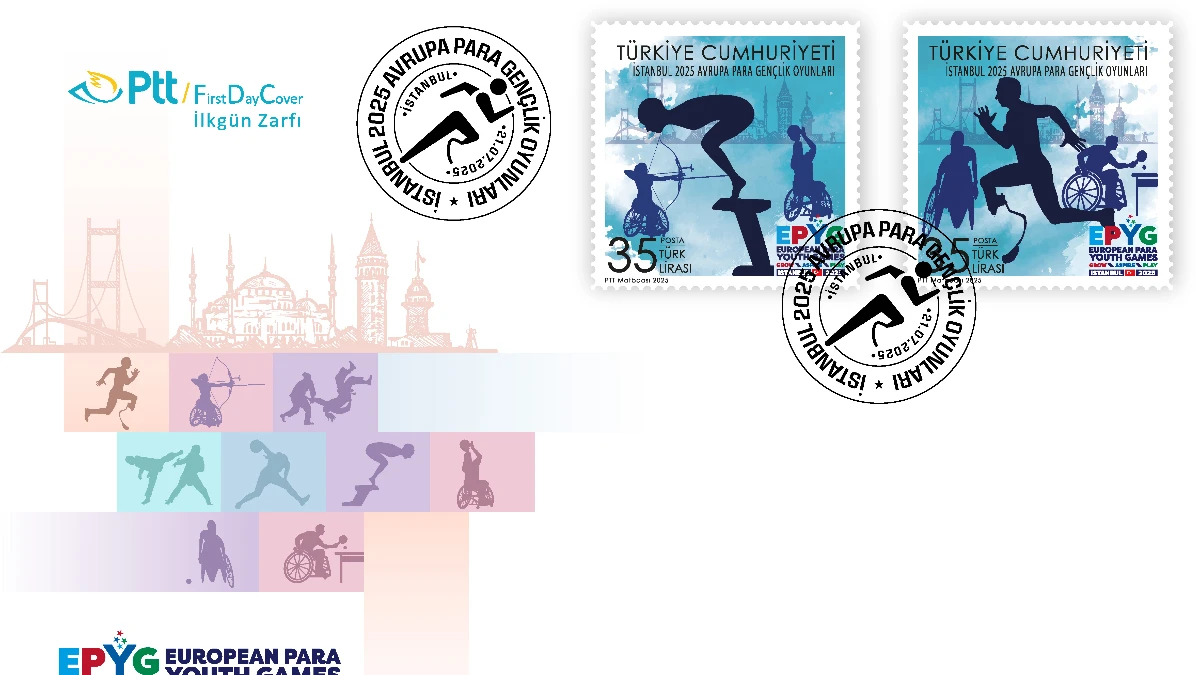 İstanbul 2025 Avrupa Para Gençlik Oyunları için anma pulu basıldı İstanbul 2025 Avrupa Para Gençlik Oyunları için anma pulu basıldı