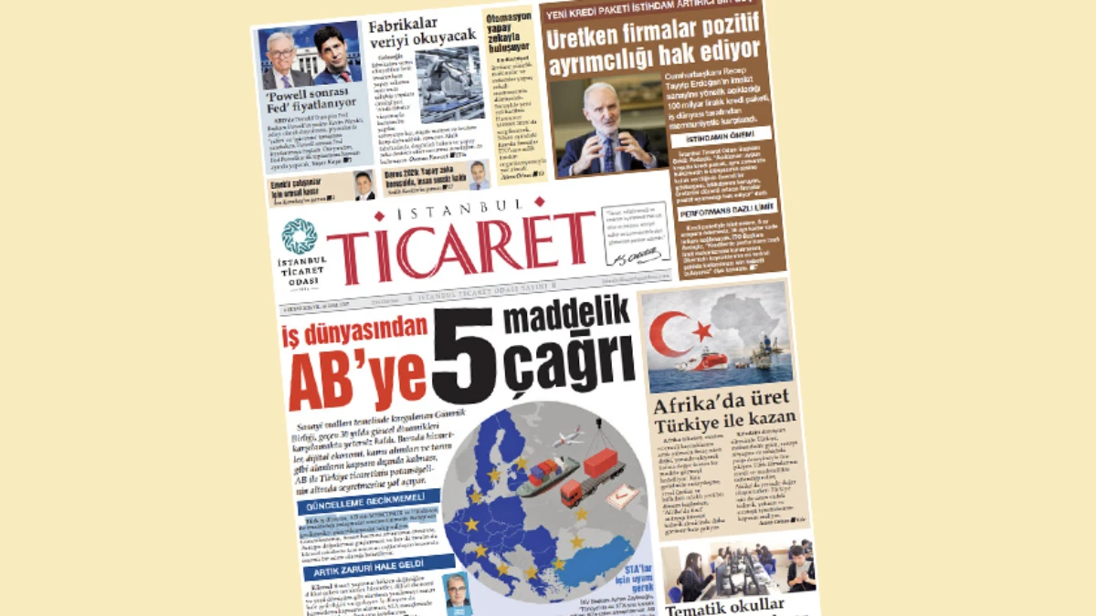 İstanbul Ticaret Gazetesi'nin 3397. sayısı yayımlandı! İstanbul Ticaret Gazetesi'nin 3397. sayısı yayımlandı!
