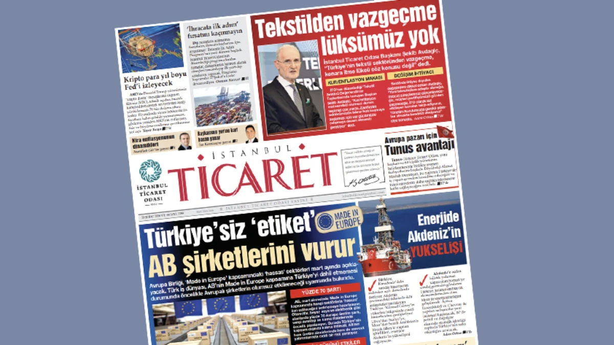İstanbul Ticaret Gazetesi'nin 3399. sayısı yayımlandı! İstanbul Ticaret Gazetesi'nin 3399. sayısı yayımlandı!