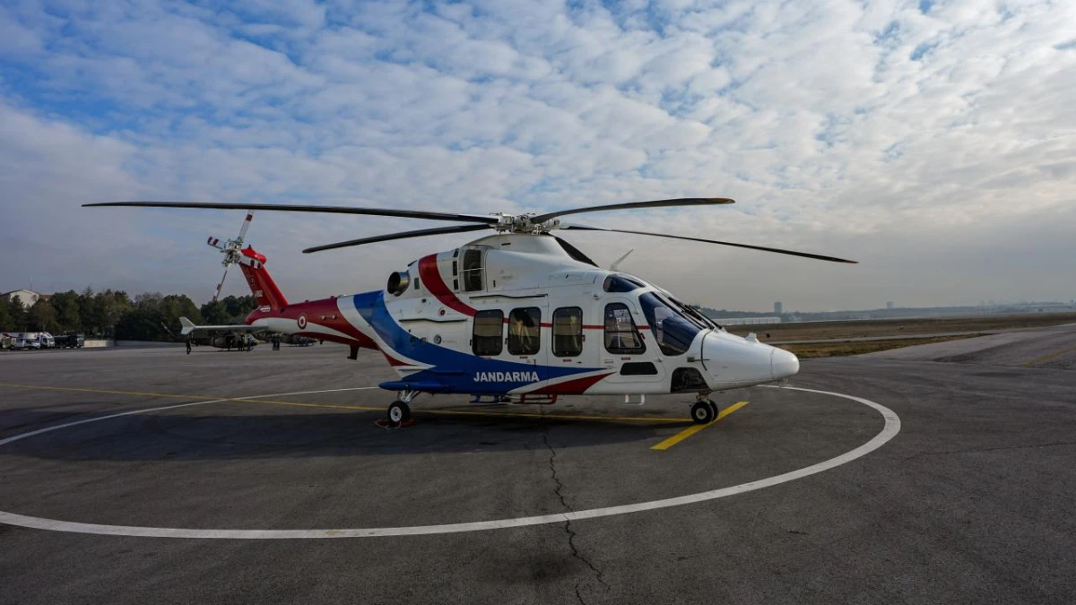Jandarma envanterindeki GÖKBEY helikopteri sayısı 5’e ulaştı Jandarma envanterindeki GÖKBEY helikopteri sayısı 5’e ulaştı