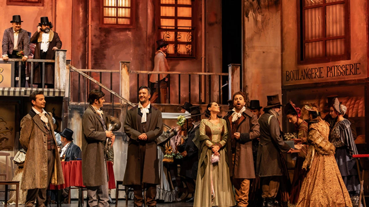 La Boheme operasının prömiyeri AKM’de yapıldı La Boheme operasının prömiyeri AKM’de yapıldı