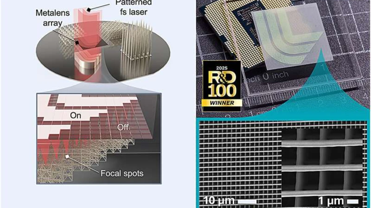 Meta-optik ile 3D nanoyapım sınırlarını aşılıyor: 1.000 kat hız artışı Meta-optik ile 3D nanoyapım sınırlarını aşılıyor: 1.000 kat hız artışı