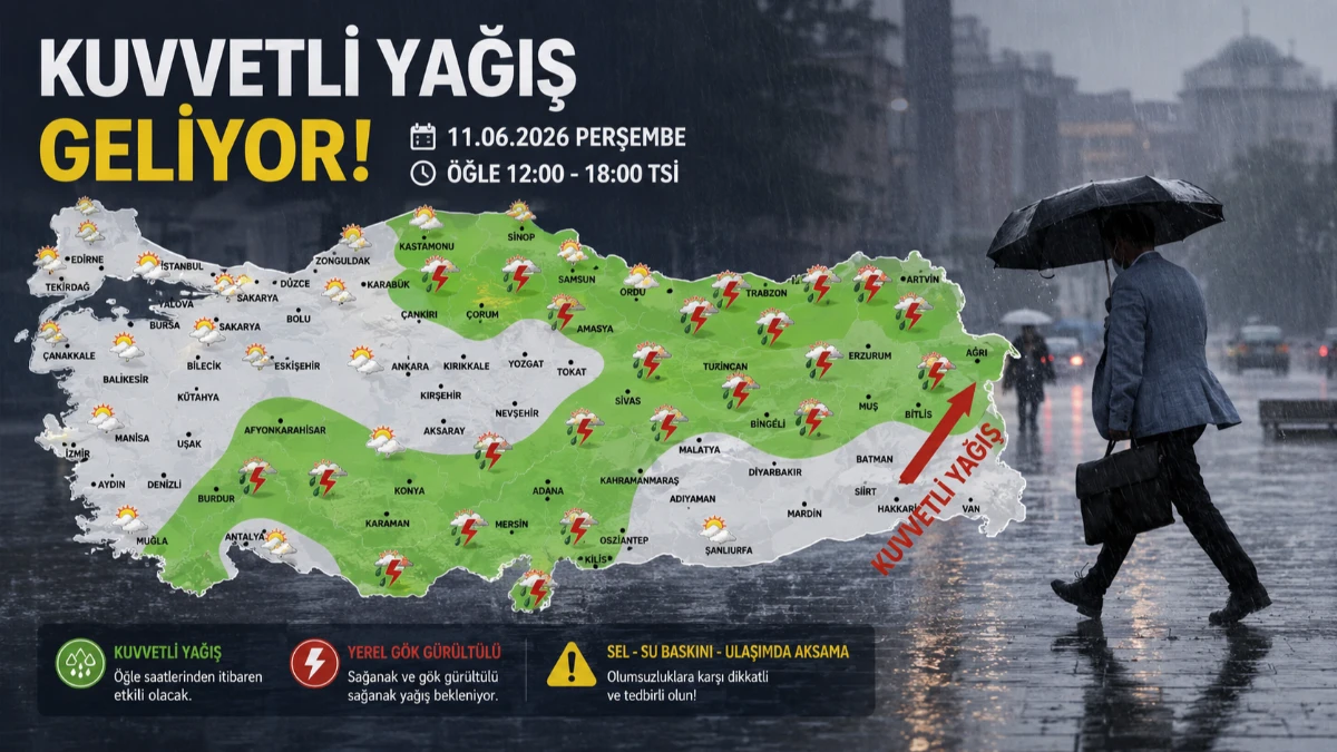 METEOROLOJİ AÇIKLADI: Kuvvetli yağış ve rüzgar geliyor! İşte o şehirler METEOROLOJİ AÇIKLADI: Kuvvetli yağış ve rüzgar geliyor! İşte o şehirler