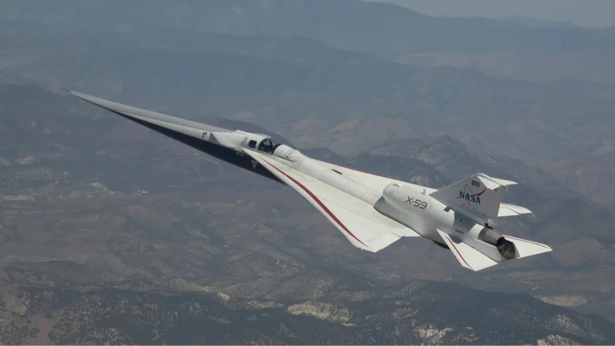 NASA X-59 ile süpersonik uçuşu sessizleştiriyor: Testler bu ay başlıyor NASA X-59 ile süpersonik uçuşu sessizleştiriyor: Testler bu ay başlıyor