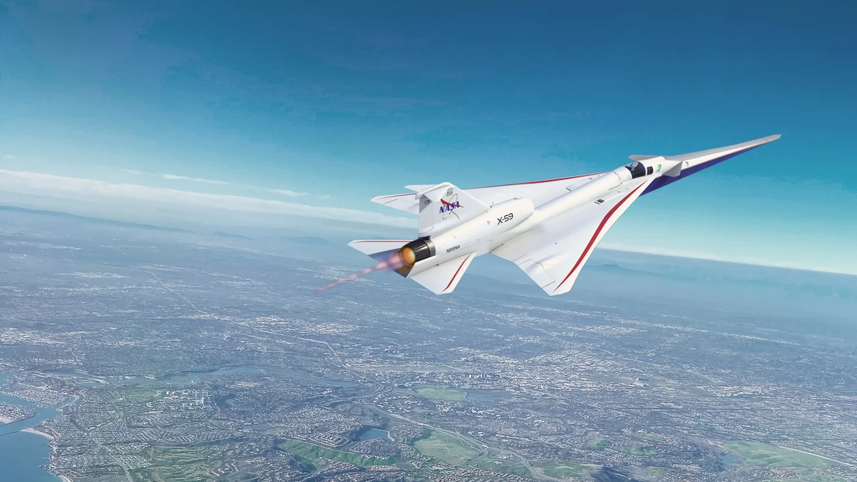 NASA’nın sessiz süpersonik uçağı X-59 ilk kez ses hızını aştı NASA’nın sessiz süpersonik uçağı X-59 ilk kez ses hızını aştı