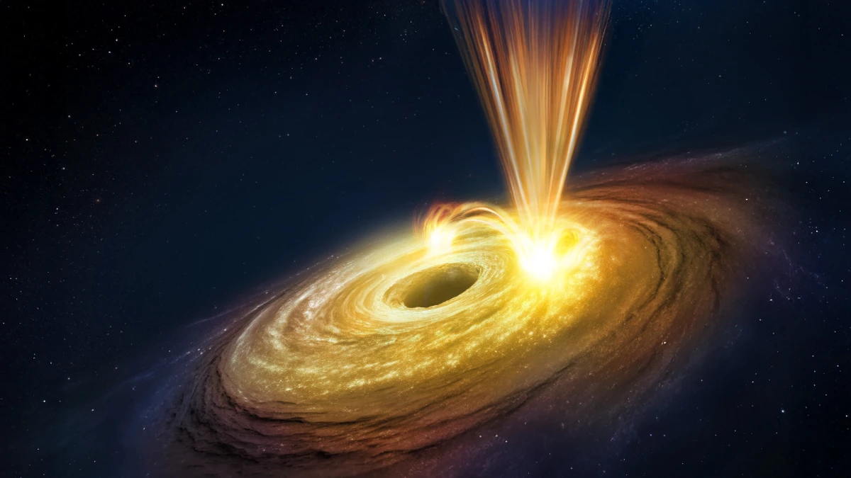 ‘NGC 3783’ kara deliği saniyede 60 bin km hızla madde püskürtüyor