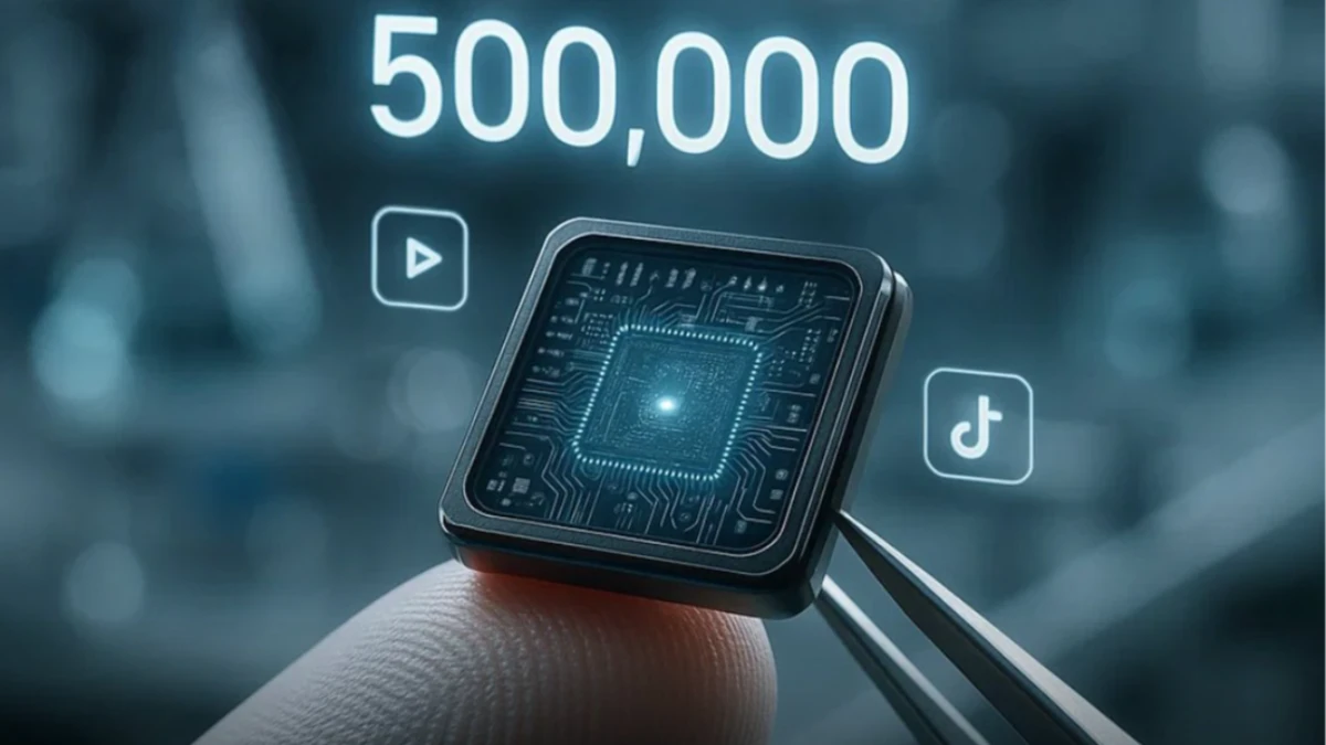 Pul büyüklüğündeki diske 500.000 TikTok videosu depolandı Pul büyüklüğündeki diske 500.000 TikTok videosu depolandı
