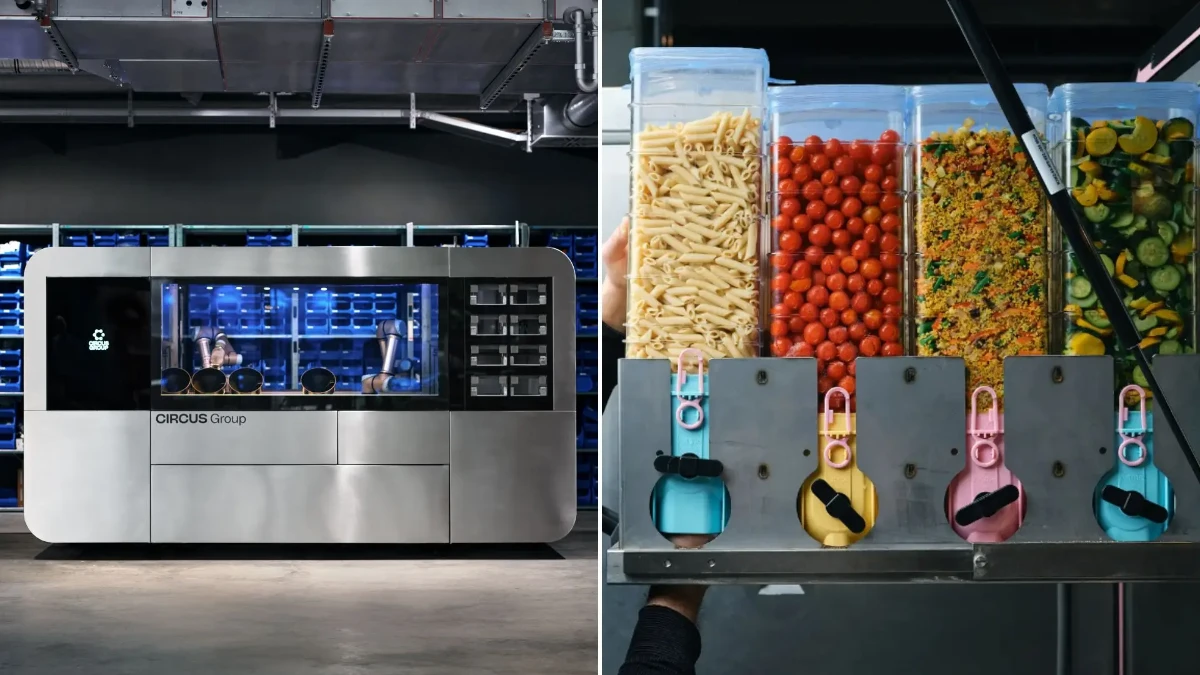 Süpermarkette robot aşçı dönemi: Saatte 120 tabak yemek pişiriyor Süpermarkette robot aşçı dönemi: Saatte 120 tabak yemek pişiriyor