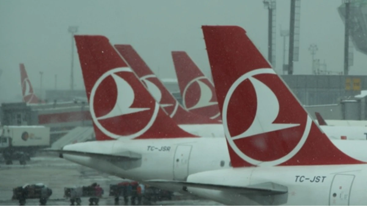 THY ve AJet’ten 1 Ocak’ta 114 sefer iptali: Olumsuz hava koşulları etkili oldu