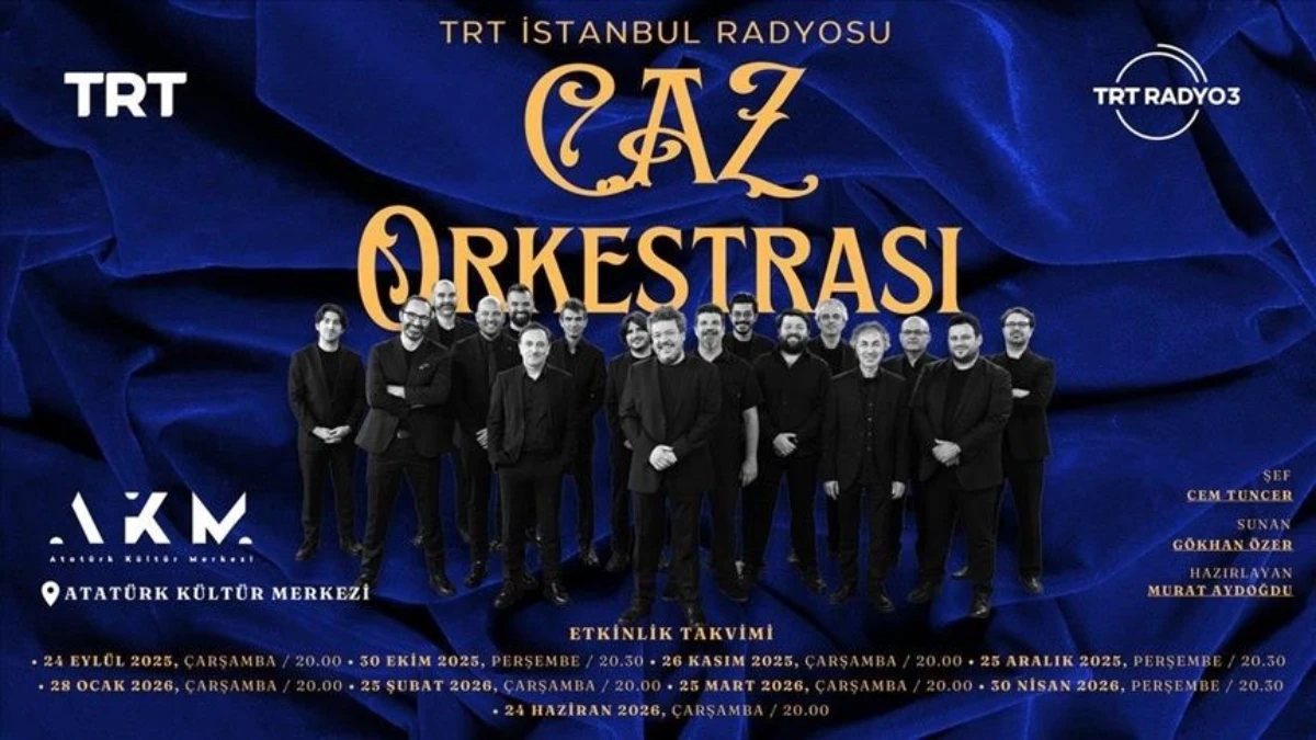 TRT İstanbul Radyosu Caz Orkestrası AKM’de sahne aldı TRT İstanbul Radyosu Caz Orkestrası AKM’de sahne aldı