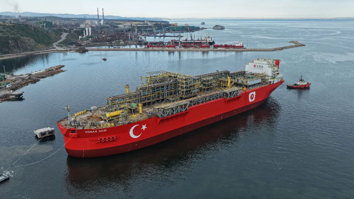 Türkiye'nin ilk yüzer üretim platformu 'Osman Gazi': Karadeniz'deki gaz üretimini iki kat artıracak Türkiye'nin ilk yüzer üretim platformu 'Osman Gazi': Karadeniz'deki gaz üretimini iki kat artıracak