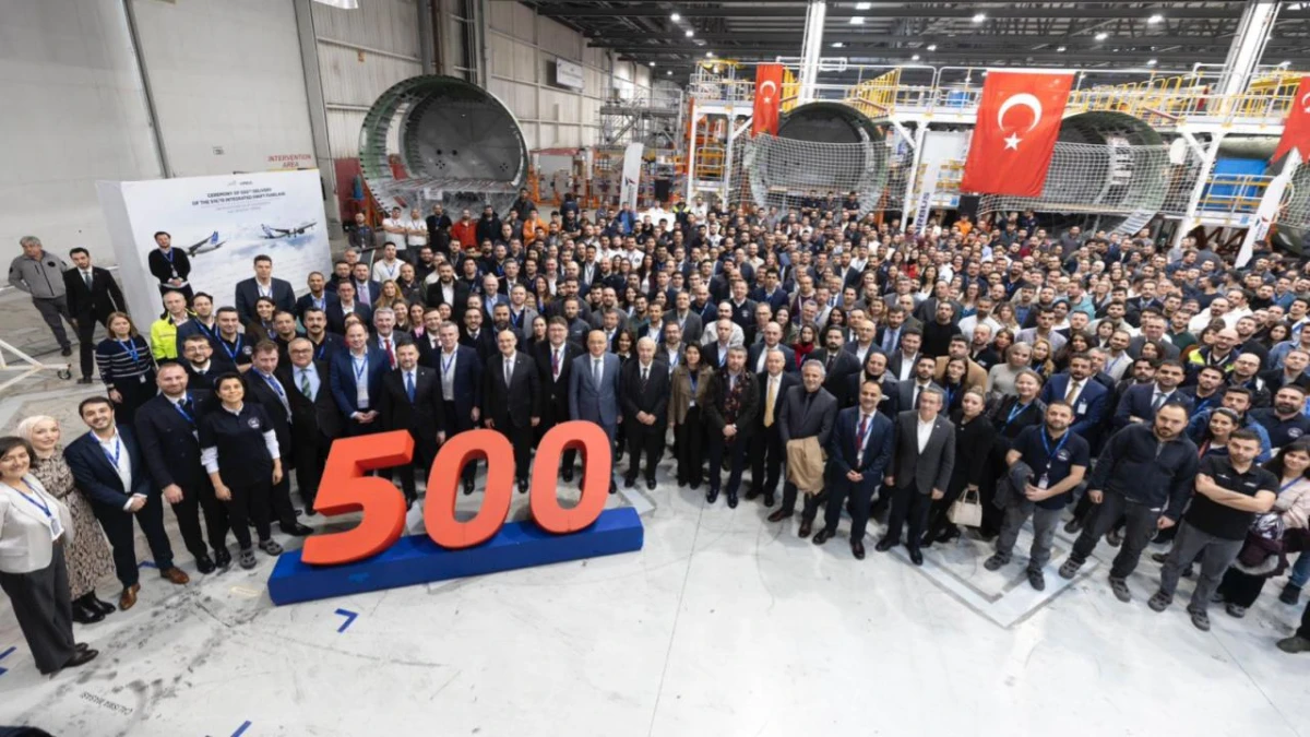 TUSAŞ'tan Airbus'a 500'üncü gövde teslimatı TUSAŞ'tan Airbus'a 500'üncü gövde teslimatı