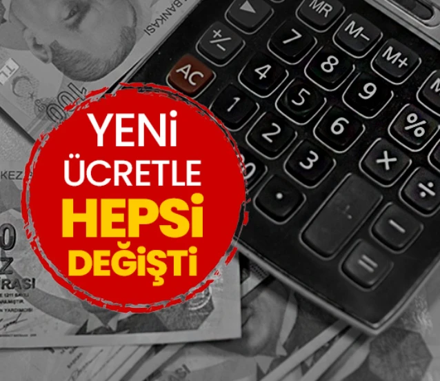 Asgari ücret 2026 hesaplama tablosu! İşte brüt, net ve işveren maliyeti