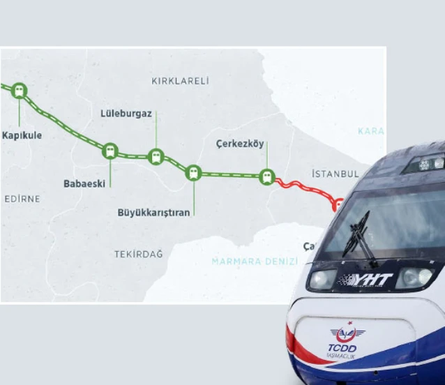 Çerkezköy–Kapıkule hızlı tren projesinde sona yaklaşıldı