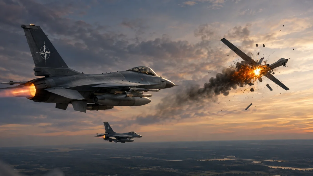NATO jetleri devreye girdi! Litvanya hava sahasına giren İHA düşürüldü NATO jetleri devreye girdi! Litvanya hava sahasına giren İHA düşürüldü