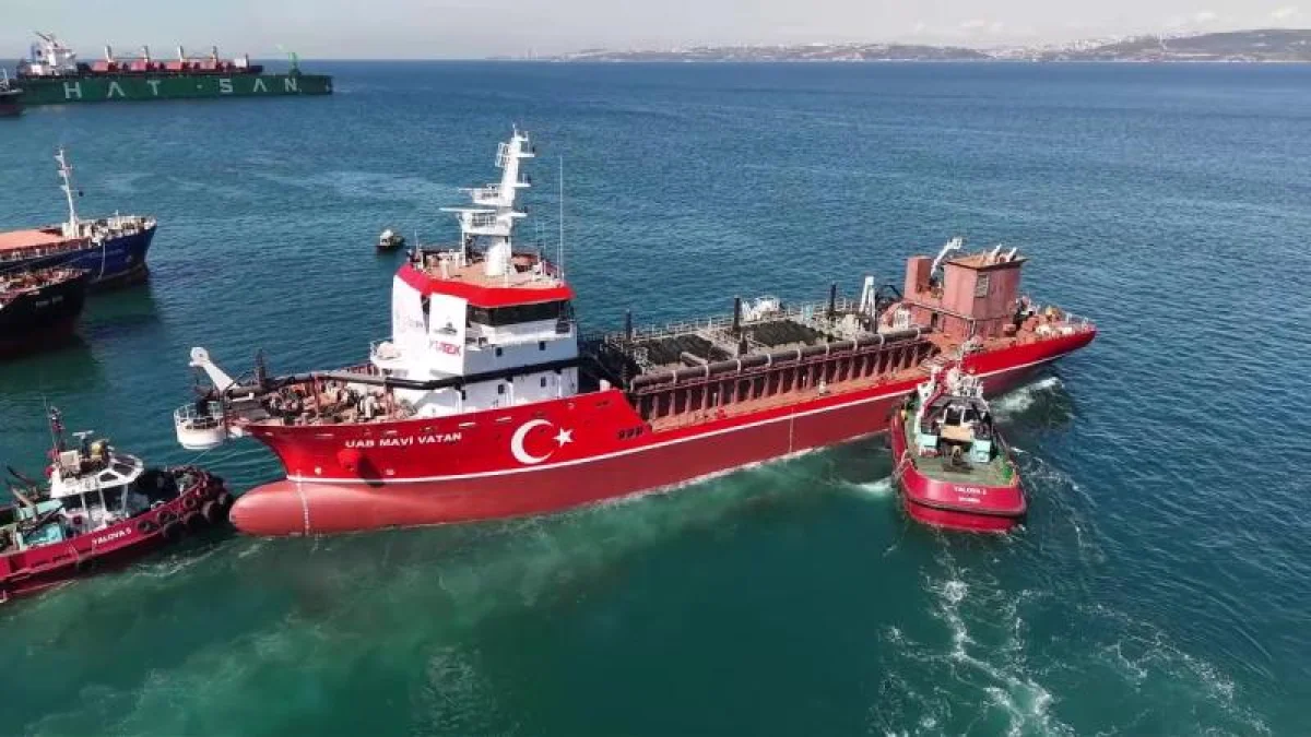 Türk tersanelerinde bir ilk: Türkiye'nin yerli tarama gemisi UAB MAVİ VATAN suya indirildi Türk tersanelerinde bir ilk: Türkiye'nin yerli tarama gemisi UAB MAVİ VATAN suya indirildi