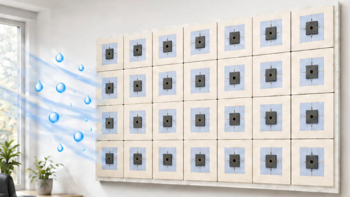 Havadaki nemi elektriğe dönüştüren duvar kağıdı geliştirildi Havadaki nemi elektriğe dönüştüren duvar kağıdı geliştirildi