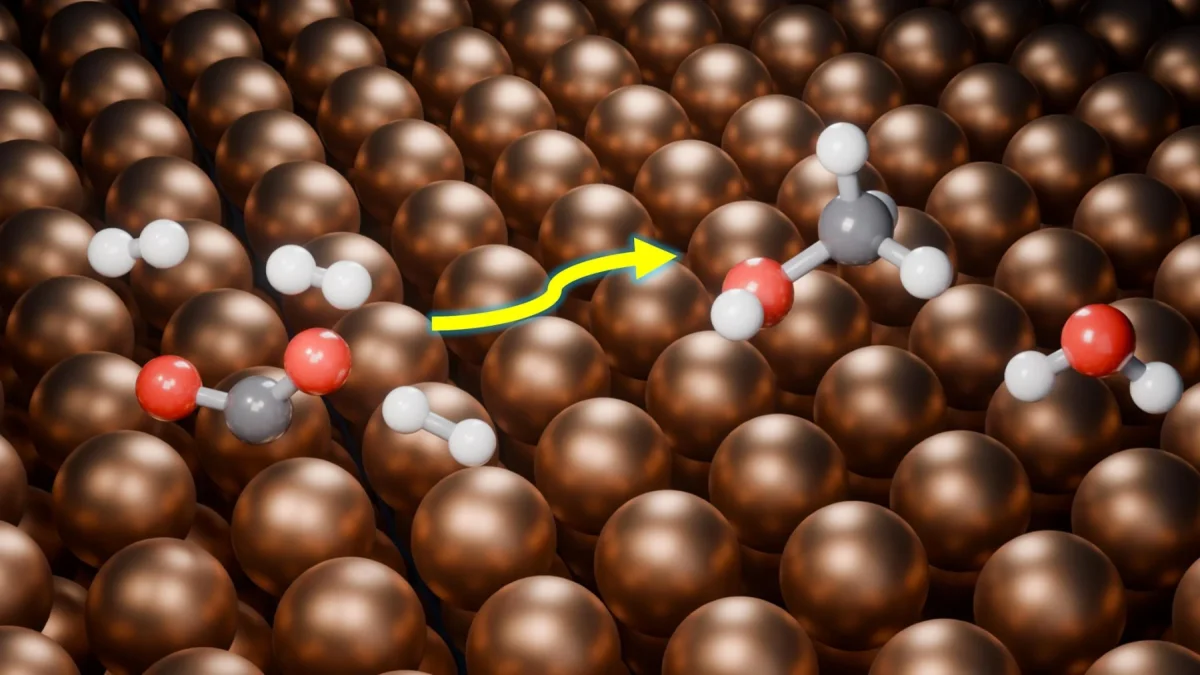 Bilim insanları, CO2'yi metanola dönüştürebilecek gizli bir hidrojen yolu keşfetti Bilim insanları, CO2'yi metanola dönüştürebilecek gizli bir hidrojen yolu keşfetti