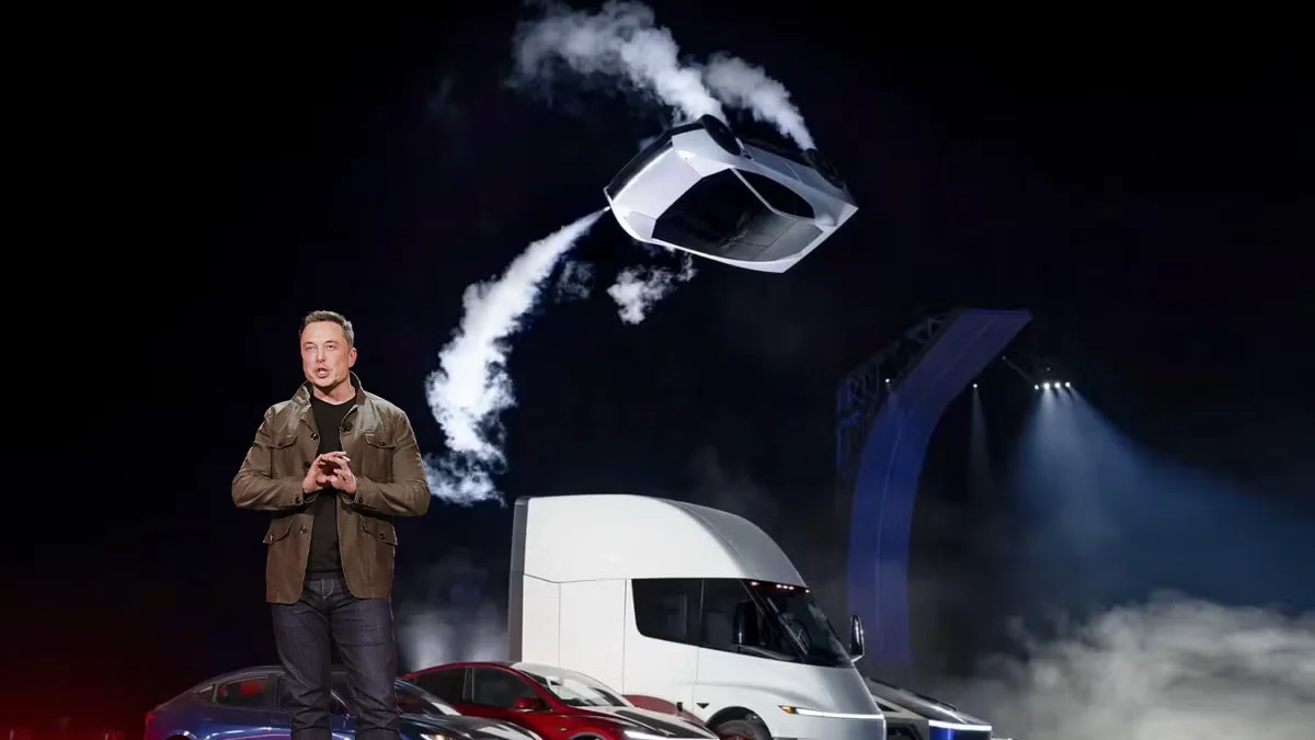 Tesla'dan uçan Roadster: 0-100 km 1 saniye Tesla'dan uçan Roadster: 0-100 km 1 saniye
