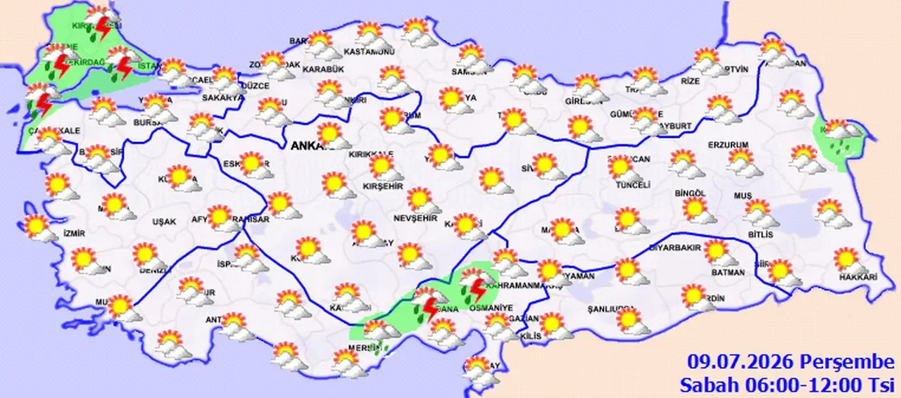 9 Temmuz İstanbul hava durumu! AKOM uyardı: Saat 8.00-18.00 arasına dikkat