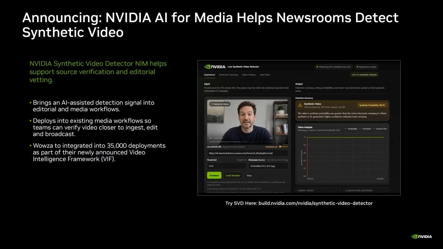 Nvidia’dan yapay zeka üretimi videoları tespit eden yeni sistem