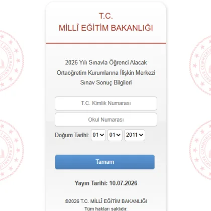 LGS sonuçları açıklandı mı? MEB LGS sonuçları sorgulama ekranı TIKLA
