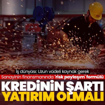 Sanayinin finansmanında ‘risk paylaşım’ formülü