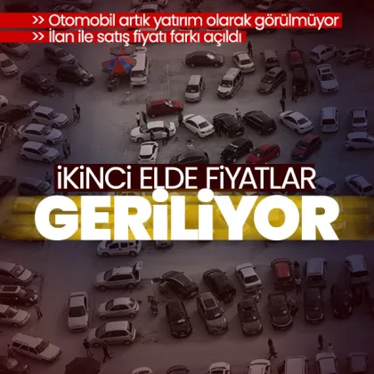 İkinci el otoda fiyatlar geriliyor