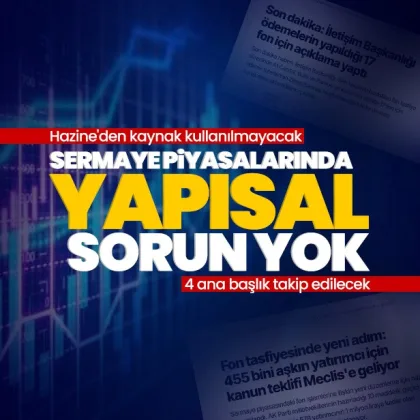 Sermaye piyasalarında yapısal bir sorun yok