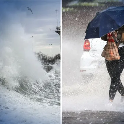 METEOROLOJİ SON DAKİKA: İstanbul'da sağanak trafiği kilitledi: AKOM'dan 80 KM/SAAT'lik fırtına uyarısı