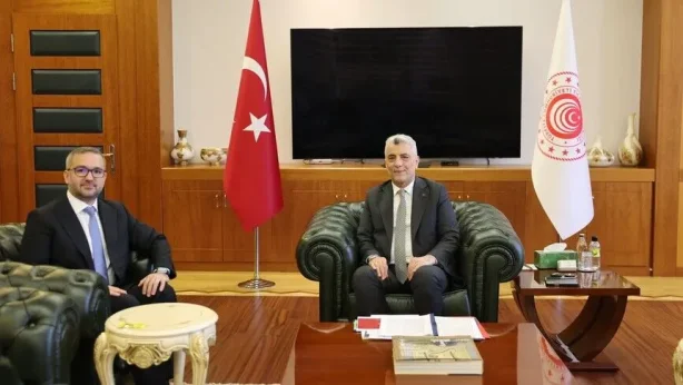 Bakan Ömer Bolat Merkez Bankası Başkanı Karahan'ı kabul etti: Dış ticaret verileri ve gelişmeler değerlendirildi