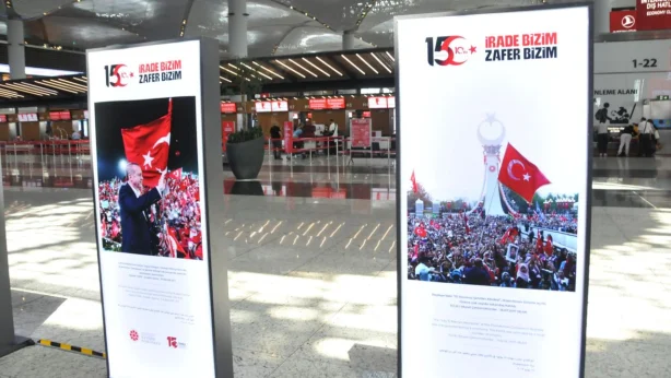 İstanbul Havalimanı'nda özel sergi: 'Hafıza ve Hatıra 15 Temmuz' fotoğraf sergisi kapılarını açtı İstanbul Havalimanı'nda özel sergi: 'Hafıza ve Hatıra 15 Temmuz' fotoğraf sergisi kapılarını açtı