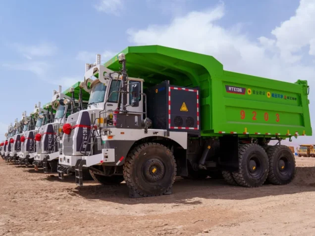 Çinli Zijin Madencilik'ten dünyanın en büyük elektrikli kamyon filosu
