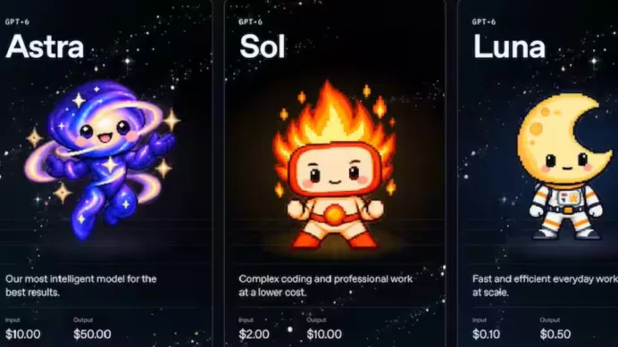 OpenAI, GPT-6 Sol ve Luna modellerini kullanıma sundu