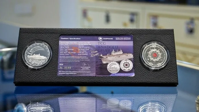 TCG Anadolu temalı hatıra parası satışa sunuldu
