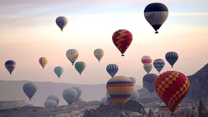 Kapadokya başı çekti: Balon uçuşlarında 308 bin yolcuya ulaşıldı
